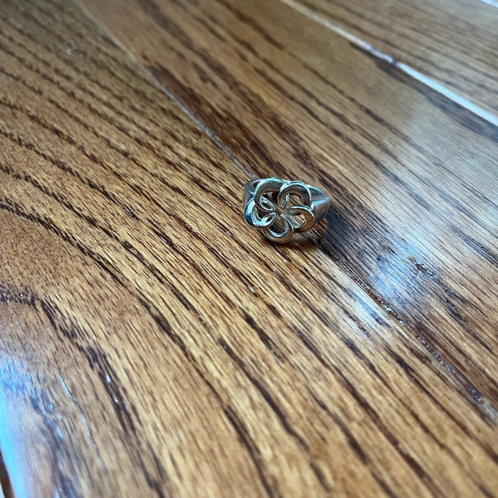 Sterling Silver Floral Ring